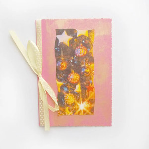 świąteczne kartki bez życzeń, shabby chic kartki na Boże Narodzenie, choinka kartka na Święta, noworoczne kartki, kartki na Nowy Rok, kartka z choinką, kartka z bombkami