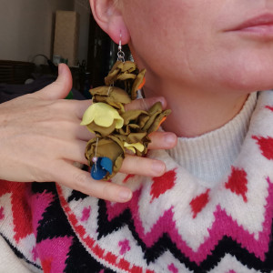 Kolczyki kwiaty lekkie