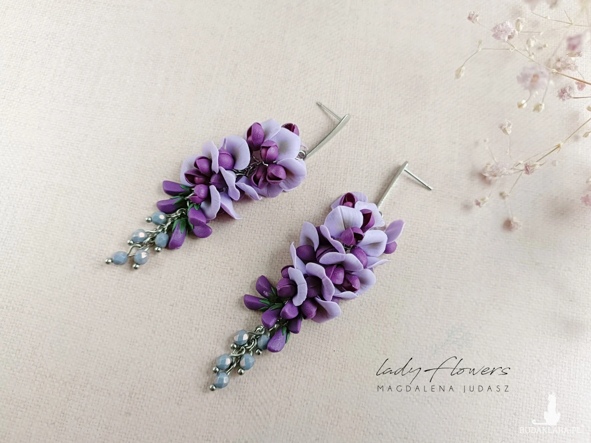 Kolczyki z glicynią