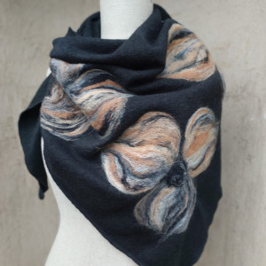 Chusta czarna  merino