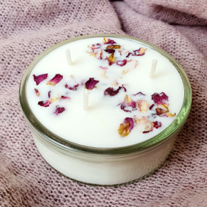 Świeca sojowa o zapachu zielonej cytryny, świeczka sojowa 100%