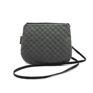 Elegancka mini torebka na imprezę na randkę Szara