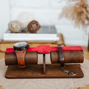 Organizer na zegarki , Drewniany stojak na zegarki