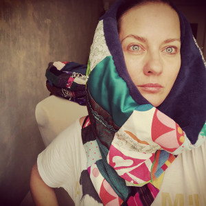 Komin patchworkowy kolorowy