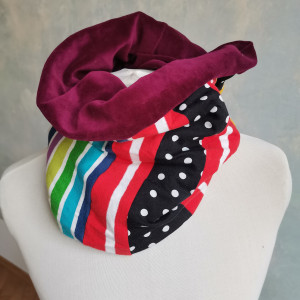 Komin patchworkowy kolorowy