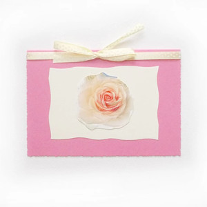 różowa kartka okolicznościowa, kartka z różą, boho kartki bez życzeń, kartki na różne okazje, pastelowe kartki, kartka z kwiatkiem