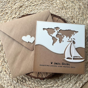 181,Kartka na ślub w szczęśliwą podróż