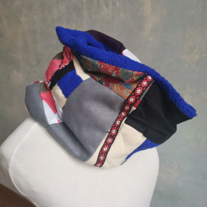 Komin patchworkowy kolorowy