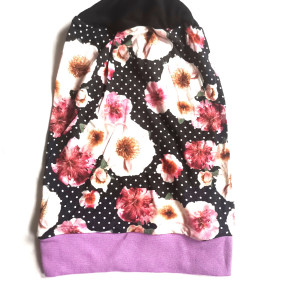 Czapka kwiatowa smerfetka codzienna