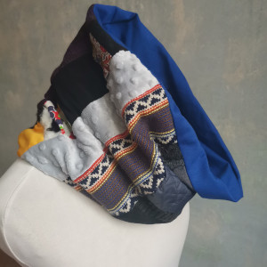 Komin patchworkowy kolorowy