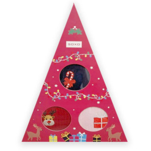 nowe skarpetki soxo, świąteczne skarpetki soxo, soxo skarpetki 36-40, kolorowe skarpetki w rozmiarze 36-40, rozmiar 36-40 skarpetki w opakowaniu 3-pak