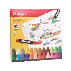 nowe pastele olejne 24, komplet pasteli olejnych, olejne pastele zestaw 24, kredki pastele olejne, olejne pastele 24  sztuki