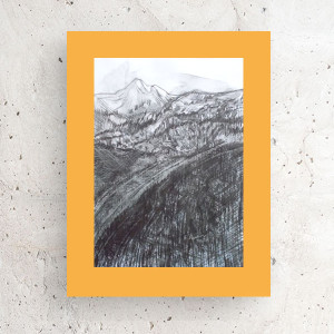 góry rysunek 30x40, nowoczesny obraz do domu, biało czarny obraz z górami, skandynawski rysunek do sypialni, górski pejzaż na ścianę, minimalizm dekoracja do domu, skandynawski obraz do salon