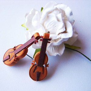 kolczyki ręcznie wykonane z papieru