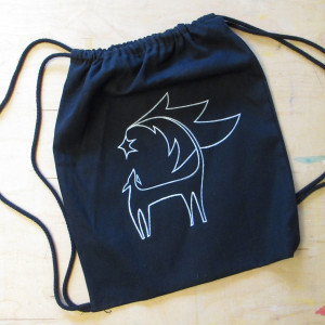 Świąteczny plecaczek z psem, dwustronny