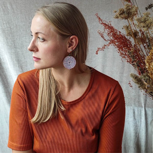 Kolczyki pastelowe koła lekkie