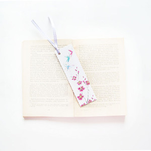 pastelowa zakładka do książki,  kwiatki zakładka do książki, mała zakładka do książek, zakładka dla dziewczynki, zakładka dla kobiety