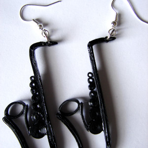 kolczyki ręcznie wykonane z papieru