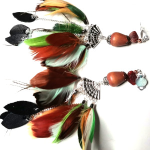 Klipsy hippie długie