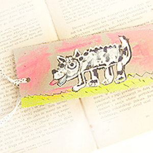 śmieszna zakładka do książki, pies zakładka, zwierzęta zakładka, zakładka z psem, fajna zakładka