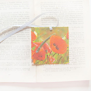 maki zakładka do książki, kwiaty zakładka, mała zakładka do książek, vintage zakładka do książek