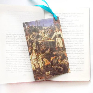 historia zakładka do książki, sztuka zakładka do książki, Matejko zakładka do książki, vintage zakładka do książek, zakładka dla chłopaka, zakładka dla chłopca, zakładka z malarstwem