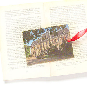 zabytki zakładka do książki, vintage zakładka, shabby chic zakładka, Pszczyna zakładka do książek, zakładka z zamkiem w Pszczynie