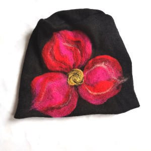 Czapka wełniana czarna