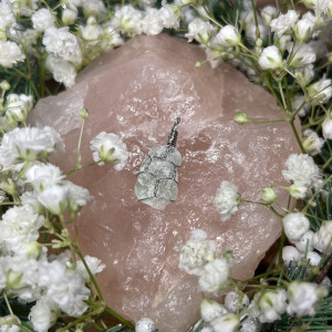 kryształowy naszyjnik: zielony awenturyn stal chirurgiczna