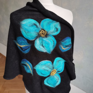 Komin wełniany czarny