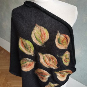 Komin wełniany czarny