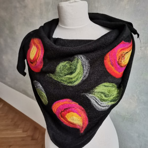 Chusta czarna  merino