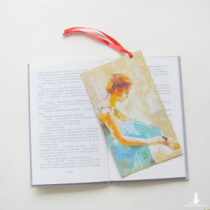 baletnica zakładka do książki, ładna zakładka do książki, baletnice zakładka, zakładka dla kobiety, zakładka dla dziewczyny, fajna zakładka, duża zakładka z malarstwem, sztuka zakładka do ksi