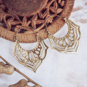 Etniczne kolczyki z mosiądzu 'ATMA'