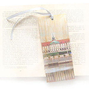 shabby chic zakładka do książki, vintage zakładka, zamek zakładka, Warszawa zakładka do książek, architektura zakładka do książki,