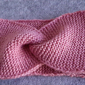 46. opaska, brudny róż, rękodzieło