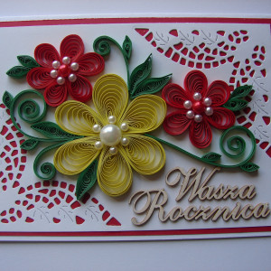 kartka okolicznościowa, rocznica