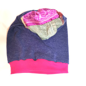 Czapka codzienna góra jedwab