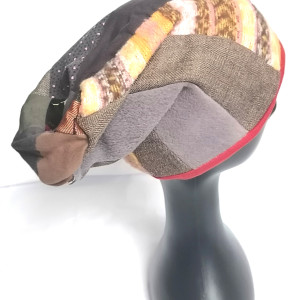 Czapka patchworkowa codzienna