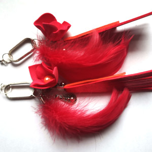 Kolczyki zwariowane bujne dlugie