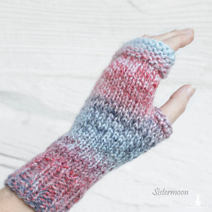 Mitenki z wełną Zimowy Zmierzch