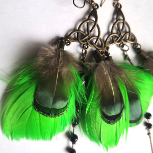 Kolczyki zwariowane bujne dlugie