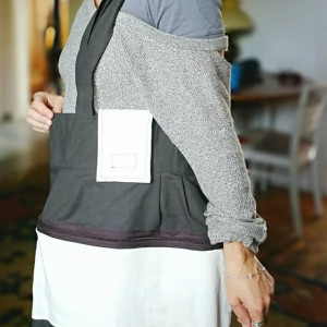 torba  brązowo ecru