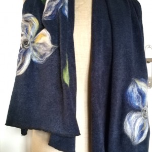 szal bohemian wełniany etniczny ludowy