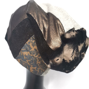 Czapka patchworkowa damska