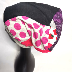 Czapka patchworkowa damska