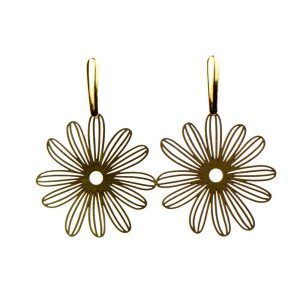 Kolczyki z ażurowymi rumiankami c864-kol1