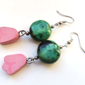 Kolczyki z chryzokola