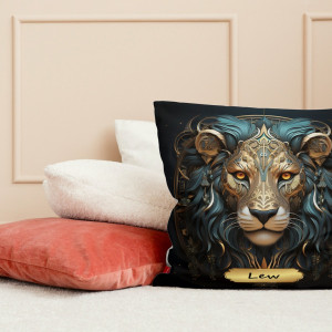 Poduszka znak zodiaku horoskop poduszka prezent znaki zodiaku lew