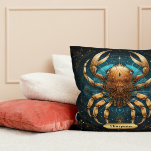 Poduszka znak zodiaku horoskop poduszka prezent znaki zodiaku skorpion